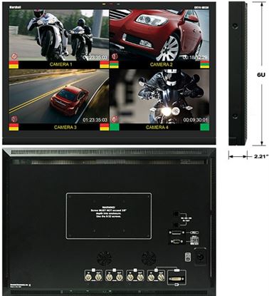 Bild von QV241-HDSDI 24” Widescreen Native HD Resolution LCD Monitor with built in Quad Splitter