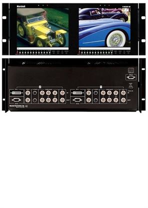 Immagine di V-R82DP-SD Dual 8.4' LCD Rack Mount Panel all inputs with SDI