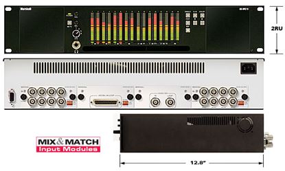 Picture of AR-DM2-B 16 Channel Digital Audio Monitor - 2RU Mainframe with Tri-Color LCD Bar Graphs