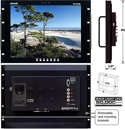 Изображение V-R171P-HDA 17' LCD Rack Mount Panel with HDA inputs